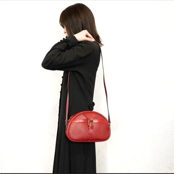 Christian Dior Trotter Vintage Red Leather Bag with Pouch - Picture 16 of 16